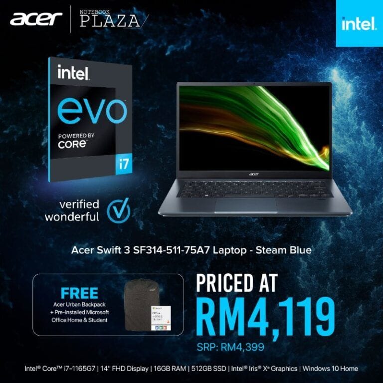 Intel® Evo™ laptops are designed to satiate all your modern computing needs! - 14