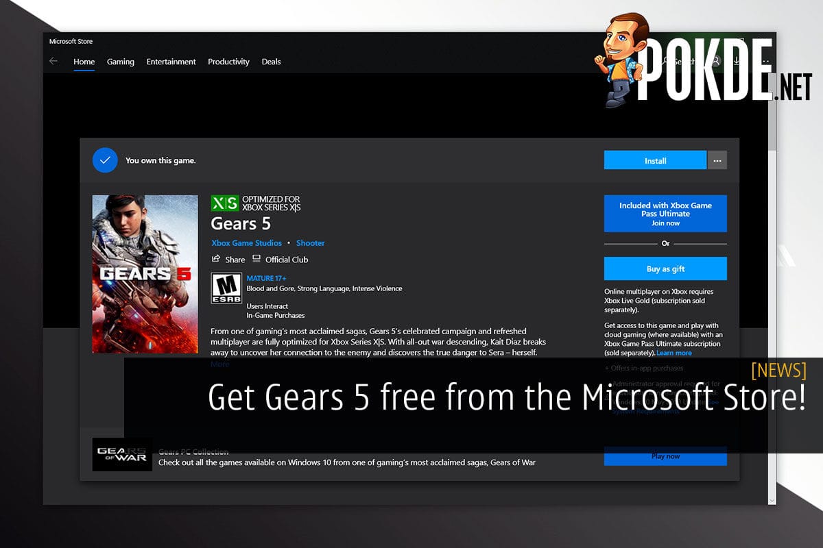 gears 5 free microsoft store cover