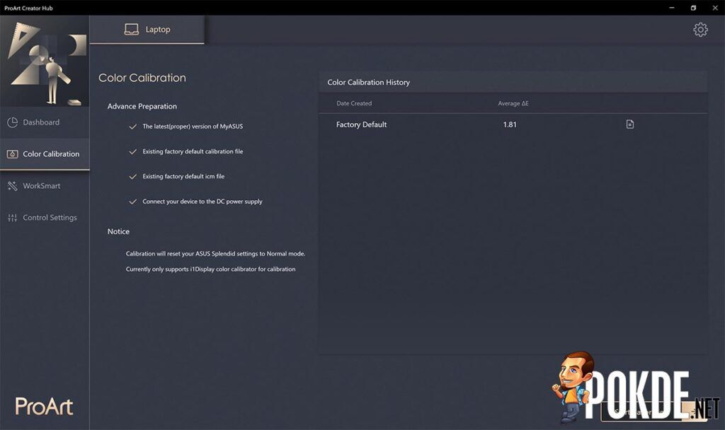 ASUS ProArt Studiobook 16 OLED review ProArt Creator Hub (3)