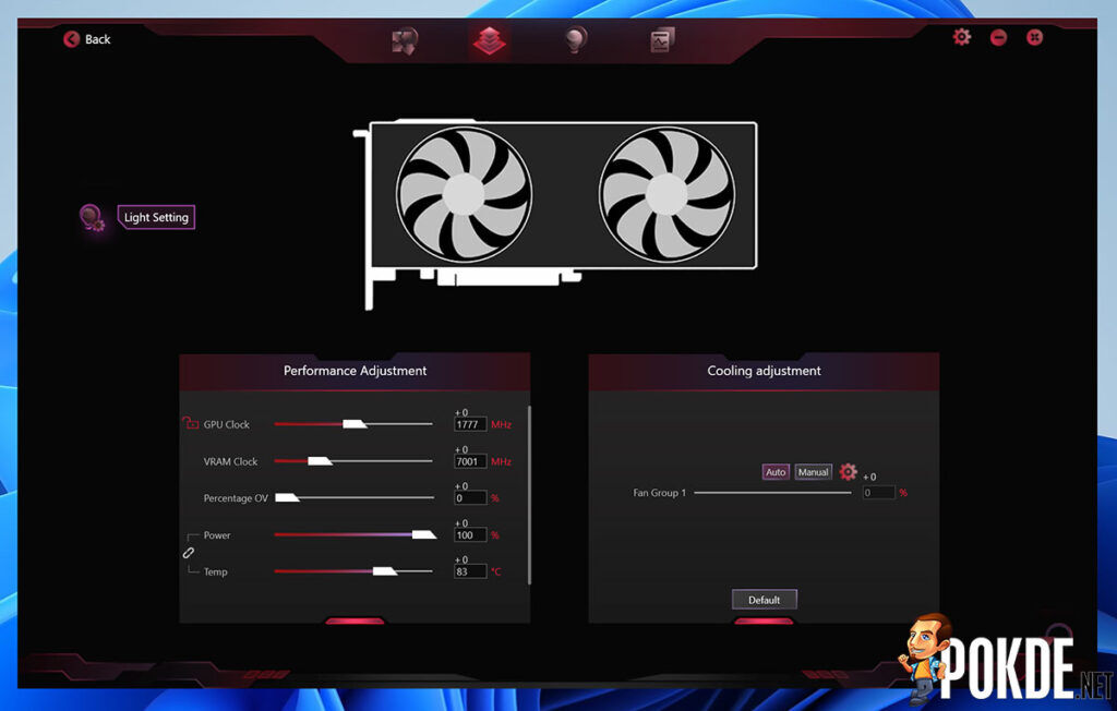 COLORFUL iGame GeForce RTX 3050 Ultra W DUO OC Review iGame Center GPU tuning