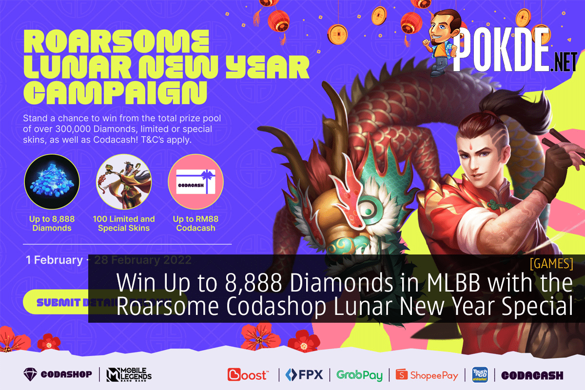 Win Up to 8,888 Diamonds in MLBB with the Roarsome Codashop Lunar New Year Special