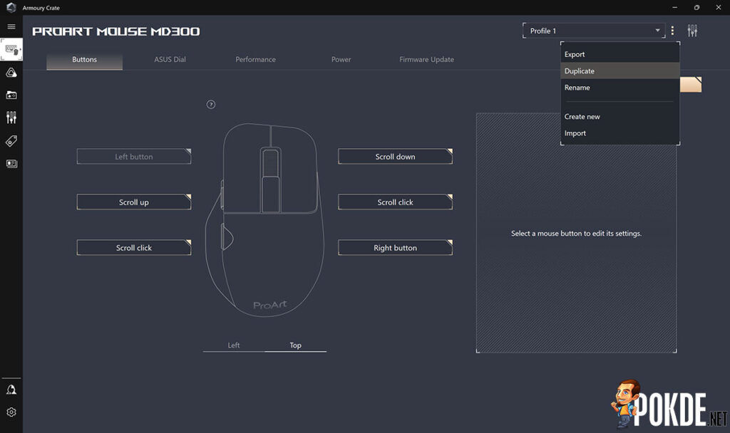 ASUS ProArt Mouse MD300 Review ft. ProArt Mouse Pad PS201 A3 — So I heard you like dials... - 22 ASUS ProArt Mouse MD300 Review Armoury Crate button assignment