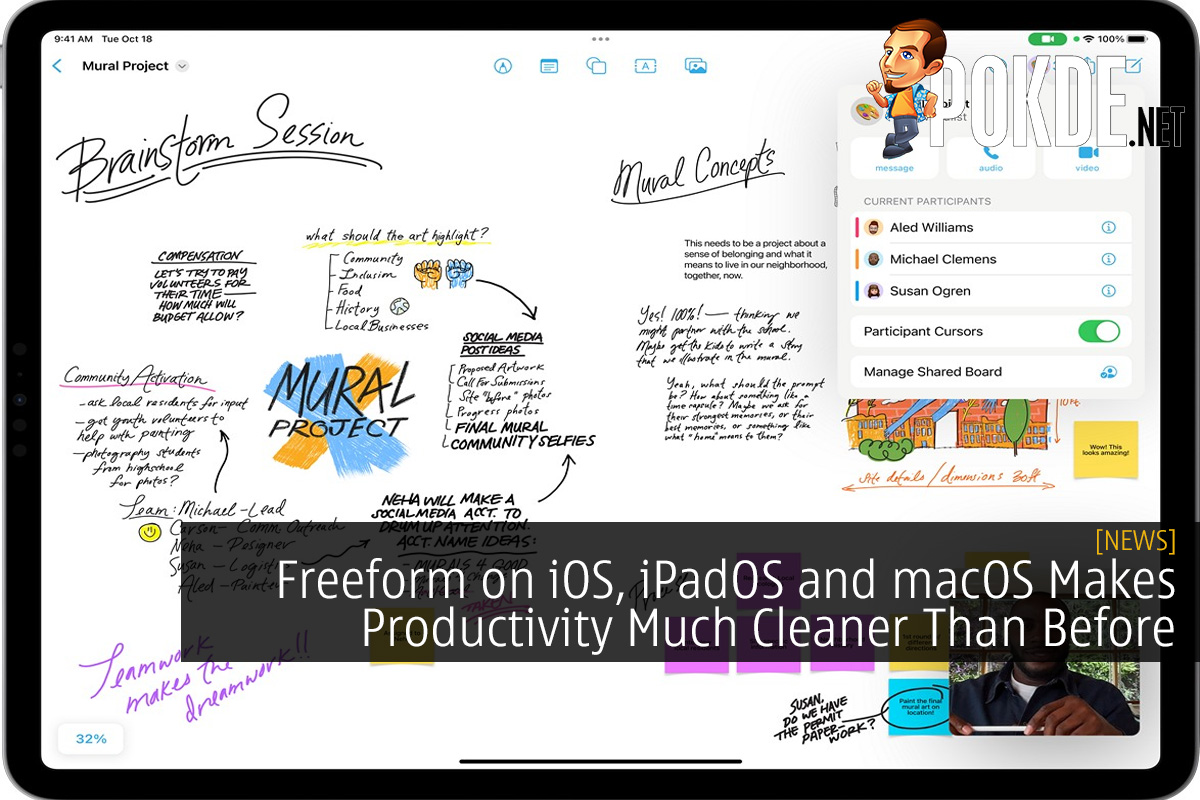Freeform on iOS, iPadOS and macOS Makes Productivity Much Cleaner Than Before