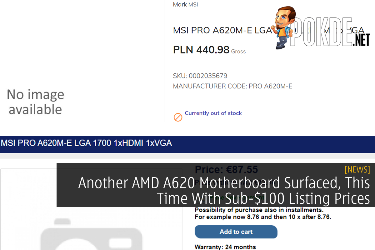 Another AMD A620 Motherboard Surfaced, This Time With Sub-$100 Listing Prices - 15