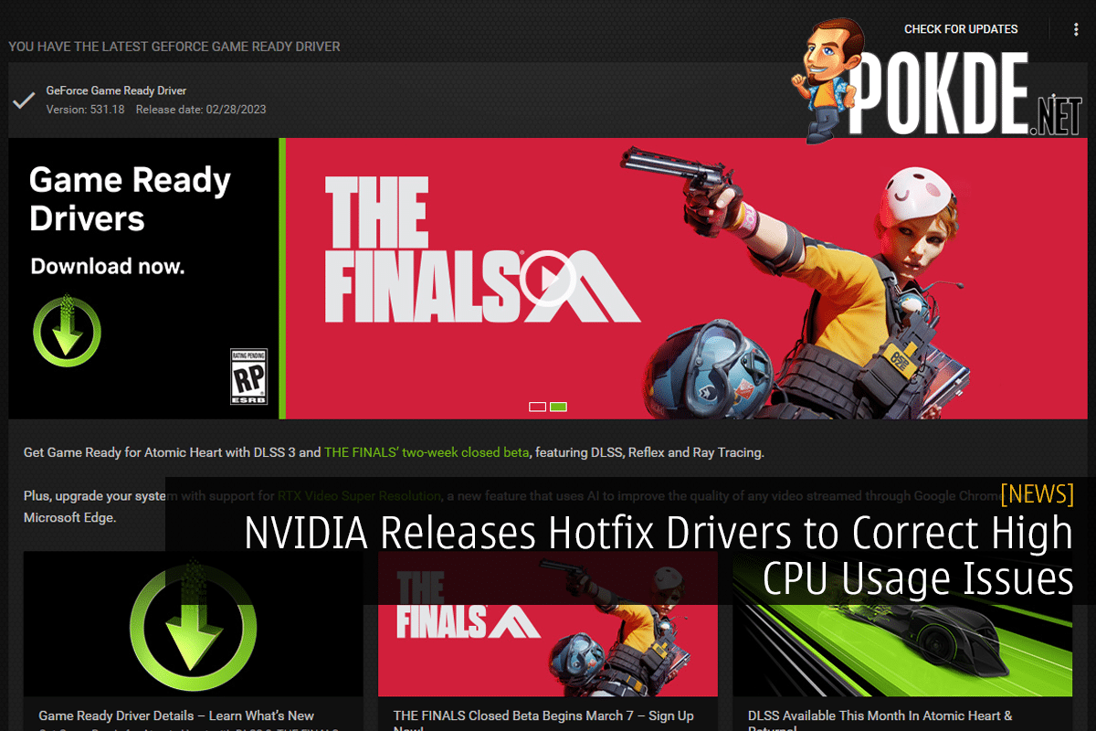 NVIDIA Releases Hotfix Drivers to Correct High CPU Usage Issues - 21