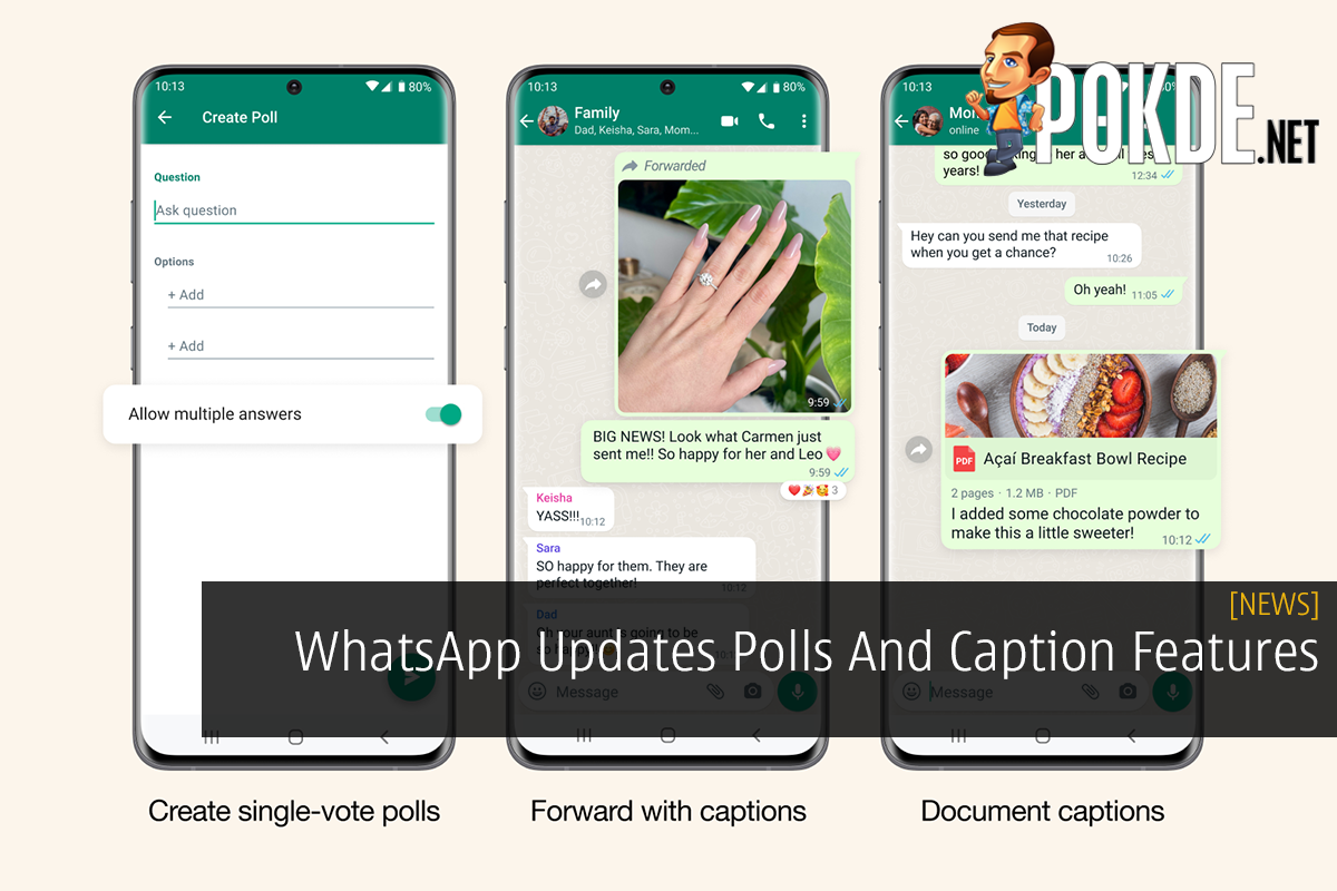 WhatsApp Updates Polls And Caption Features - 23