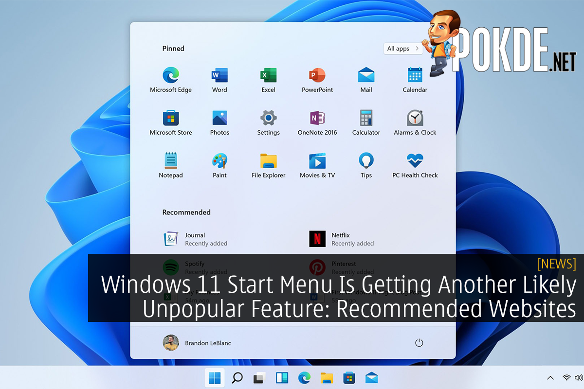 Windows 11 Start Menu Is Getting Another Likely Unpopular Feature: Recommended Websites - 23