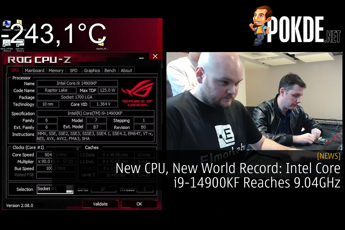 New CPU, New World Record: Intel Core i9-14900KF Reaches 9.04GHz - 33