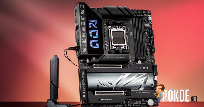 ASUS ROG Crosshair X870E Hero & AMD Ryzen 9 9950X Claims Six Overclocking Records - 9