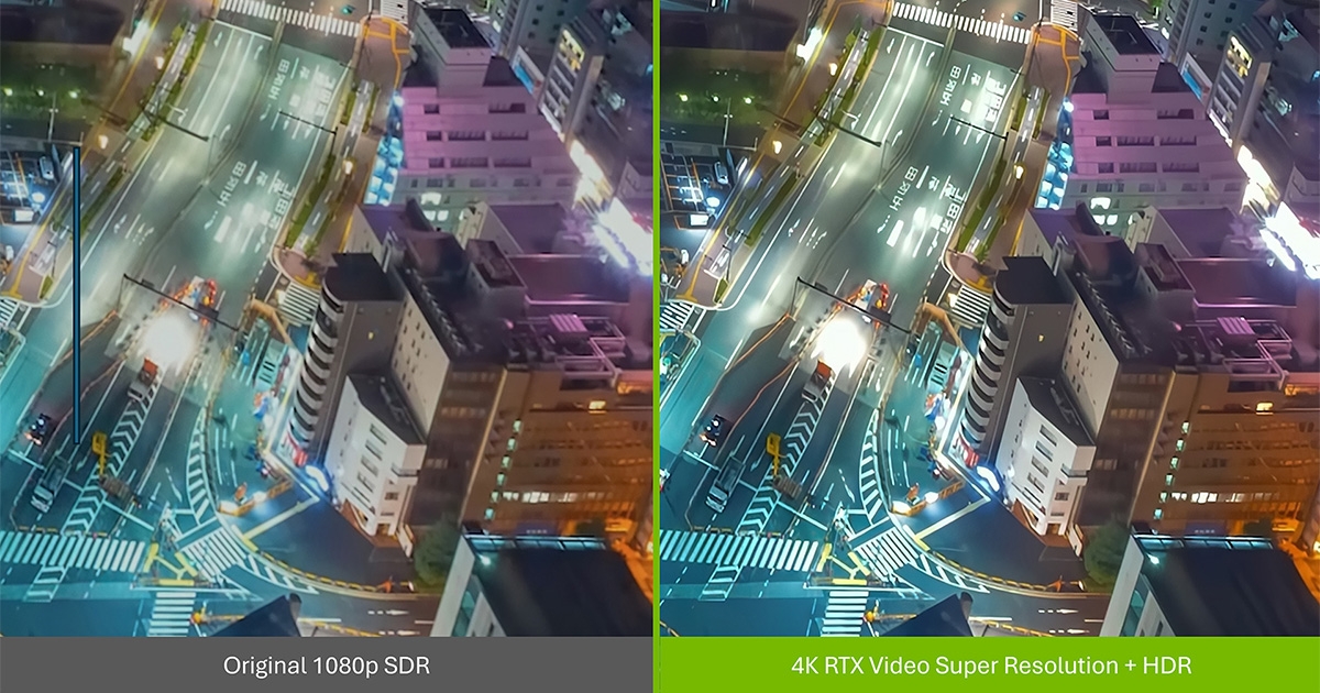 NVIDIA RTX Video Super Resolution Now Uses 30% More Efficient AI Model - 45