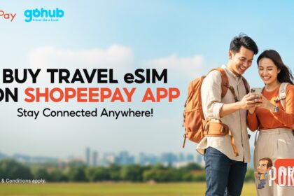 ShopeePay Travel eSIM - Key Visual Showing Travel eSIM Launch on ShopeePay App