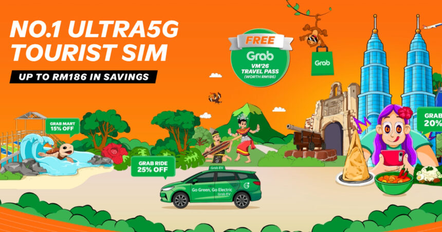 U Mobile Bundles ULTRA Tourist Plan With Grab Visit Malaysia 2026 Travel Pass - 13