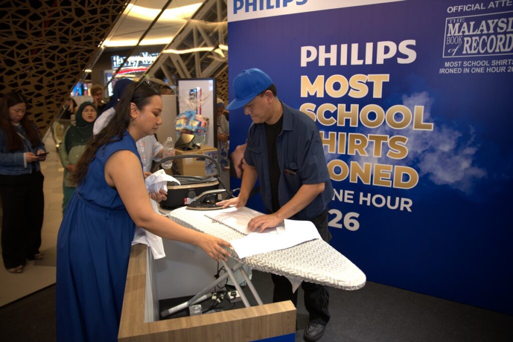 Philips PerfectCare Steam Generator Claims Malaysia Book of Records Title For Most School Shirts Ironed In One Hour