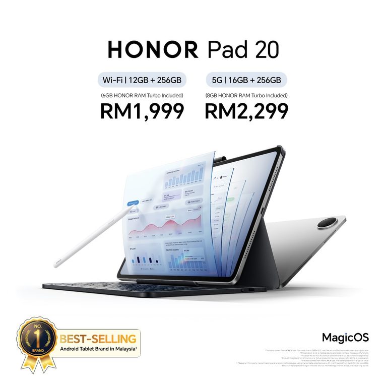 HONOR Pad 20 Series Launched In Malaysia With Two Models & Three Variants - 16