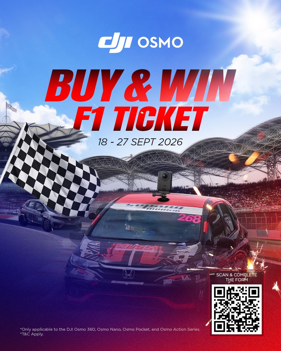 DJI Malaysia Is Giving Away F1 Tickets With Osmo Series Purchases - 13 DJI Malaysia Is Giving Away F1 Tickets With Osmo Series Purchases