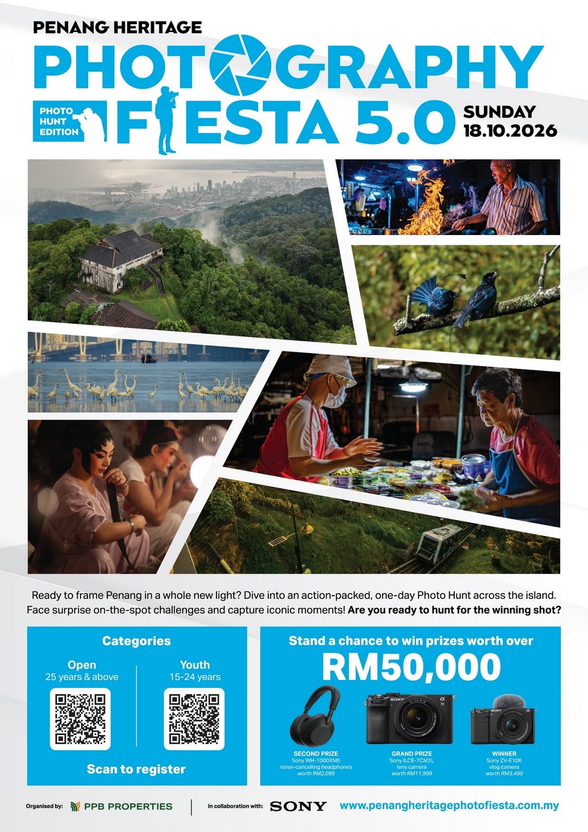 Sony Malaysia & PPB Properties To Host Penang Heritage Photography Fiesta 2026 On 18 October - 17 Sony Malaysia & PPB Properties To Host Penang Heritage Photography Fiesta 2026 On 18 October