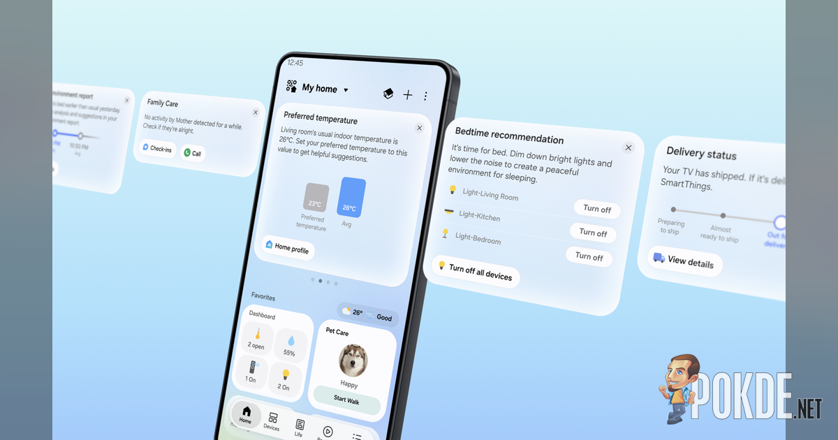 Samsung SmartThings Now Update Redesigns Home Tab with Personalised Controls and Local Device Management