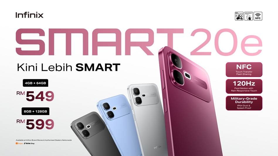 Infinix SMART 20e Now Available In Malaysia, Features IP64 Rating & 120Hz Display - 20 image
