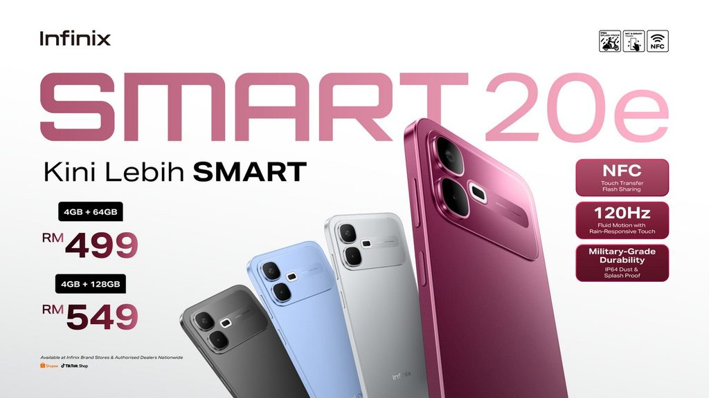 (Updated) Infinix SMART 20e Now Available In Malaysia, Features IP64 Rating & 120Hz Display - 16