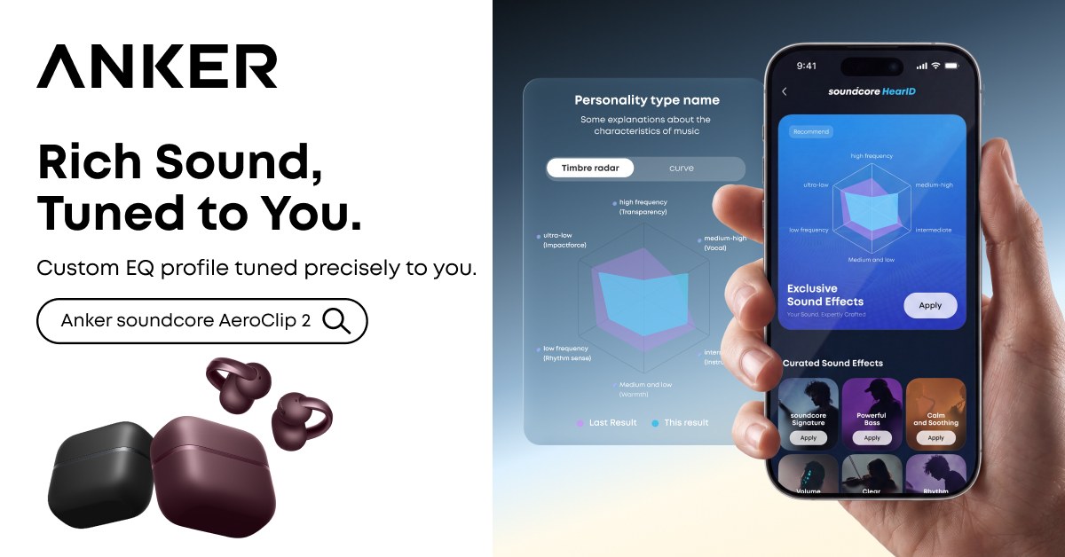 Anker soundcore AeroClip 2 Brings Guinness-Certified Call Clarity To Open-Ear Earbuds - 20 Anker soundcore AeroClip 2 Brings Guinness-Certified Call Clarity To Open-Ear Earbuds - 19