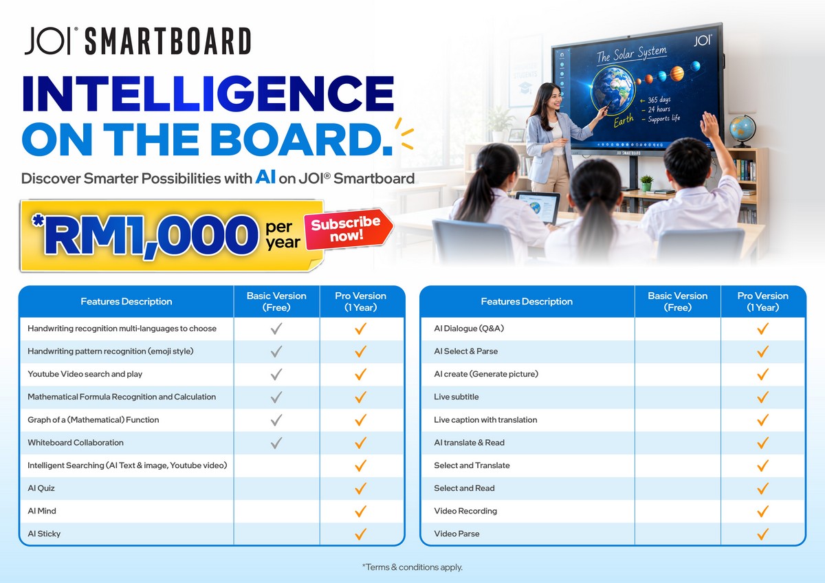 JOI® Smartboard Brings AI Tools And Intel® Core™ Ultra To Classrooms And Meeting Rooms - 17 JOI® Smartboard Brings AI Tools And Intel® Core™ Ultra To Classrooms And Meeting Rooms