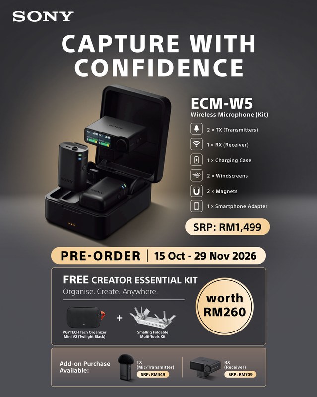 Sony ECM-W5 Wireless Microphone Available In Malaysia Starting This December - 22 ECM-W5_Wireless_Microphone_Pre_Order