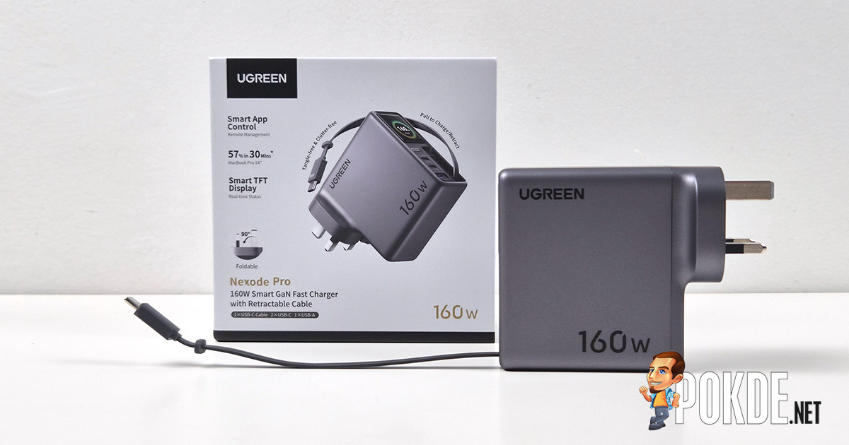 UGREEN Nexode Pro 160W Charger With Retractable Cable Review — The Last Charger You Will Want to Buy