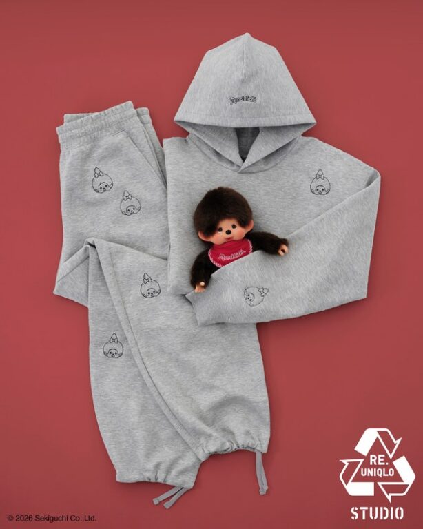 UNIQLO Brings Monchhichi Embroidery Designs to RE.UNIQLO STUDIO in Malaysia - 16 Monchhichi embroidery adds a playful touch to a UNIQLO hoodie