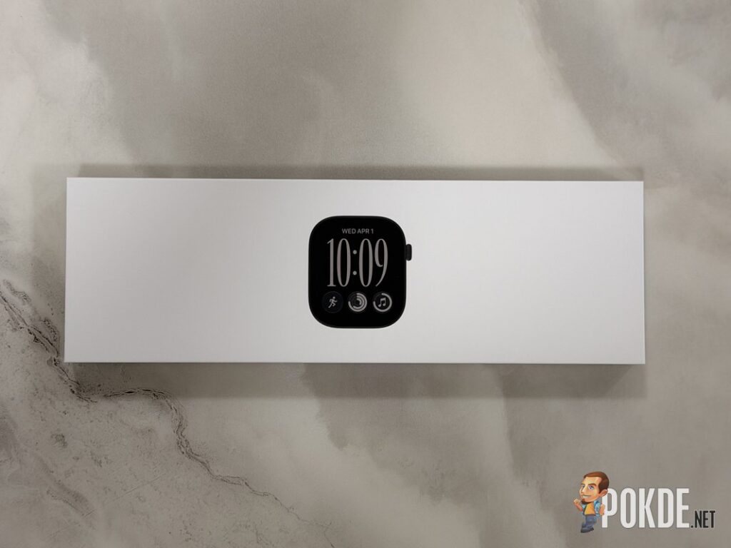 Apple Watch Series 12 Review - Health First, Finally Fun - 19 Apple Watch Series 12 box top with watch graphic
