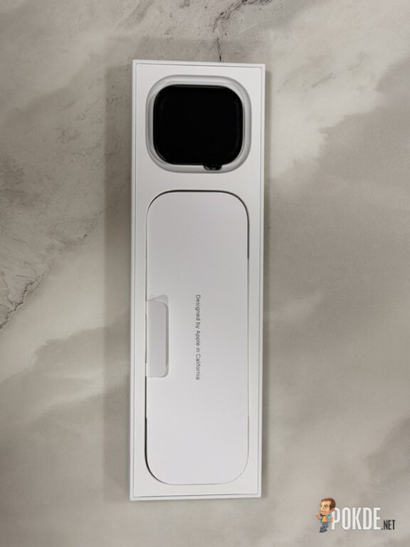 Apple Watch Series 12 Review - Health First, Finally Fun - 20 Apple Watch Series 12 box opened showing watch tray and charger lid