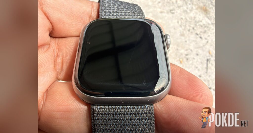 Apple Watch Series 12 Review - Health First, Finally Fun - 38 Apple Watch Series 11 scratched glass seen from an angle
