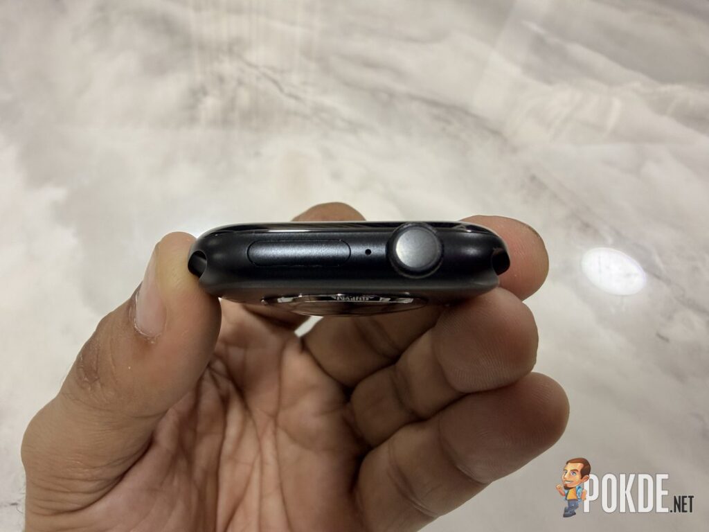 Apple Watch Series 12 Review - Health First, Finally Fun - 29 Apple Watch Series 12 side button and microphone side