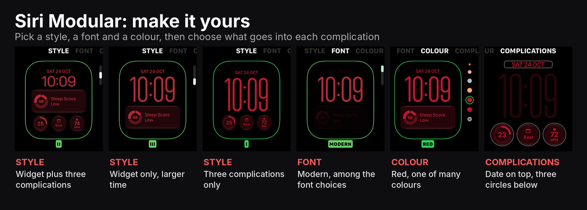 Apple Watch Series 12 Review - Health First, Finally Fun - 50 Apple Watch Series 12 Siri Modular watch face customisation