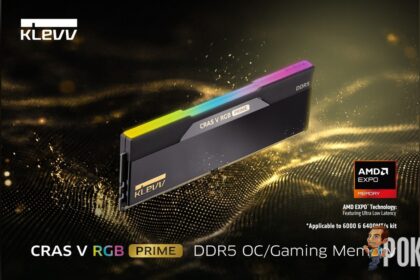 KLEVV CRAS V RGB PRIME DDR5 Launches with AMD EXPO Ultra Low Latency and Up to 8000 MT/s